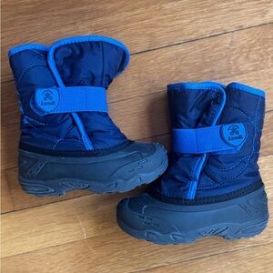 Kamik Snowbug Winter Snow Boots with Velcro Strap - size toddler 10